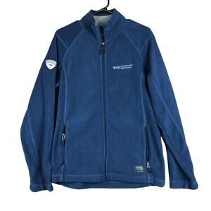 Roots 73 Mens Jacket Blue Full Zip Sweater Fleece Outdoor Body Warmer Medium